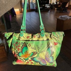 Anuschka Butterfly Handbag
